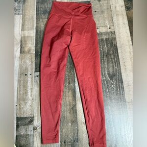 Strut This Brick Red High Rise Sculpt Leggings Pilates Clean Girl Activewear